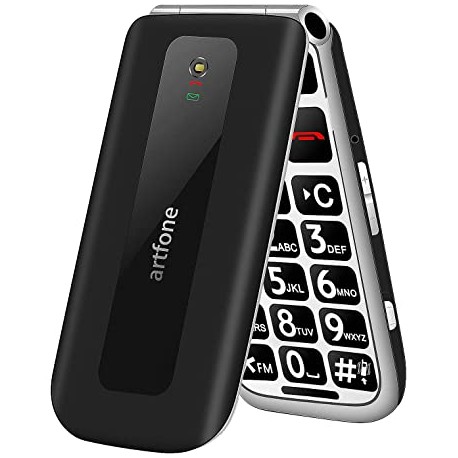 Artfone F20 Dual Sim 2.4'' GSM Flip Phone Black (Ελληνικό Μενού)