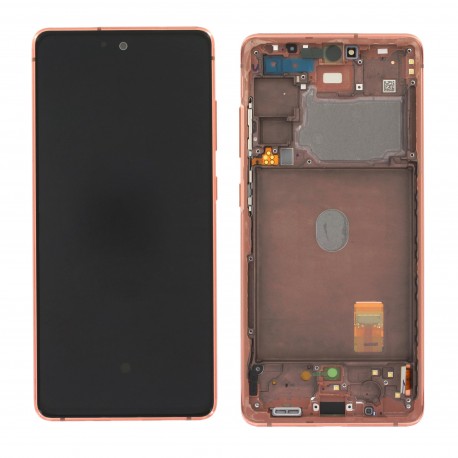 Samsung Galaxy S20 FE 4G Lcd+Touch Screen+Frame Cloud Orange ORIGINAL