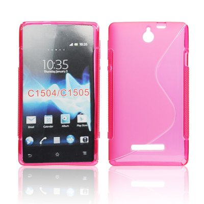 Silicone S-Line Sony Xperia E C1604/C1605 pink