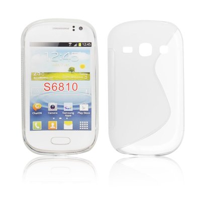 Silicone S-Line Samsung S6810 Galaxy Fame transparent/white