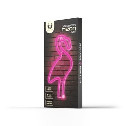 NEON LED Flamingo pink Bat + USB FLNE18 Forever Light