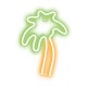 NEON LED PALM green orange NNE04 Neolia Light