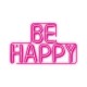 NEON LED BE HAPPY pink NNE10 Neolia Light