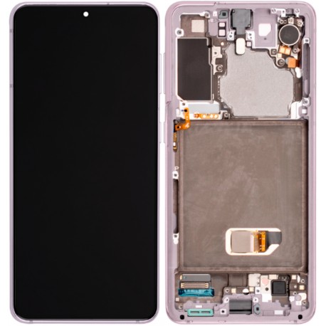 Samsung Galaxy S21 5G Lcd+Touch Screen+Frame Phantom Violet ORIGINAL