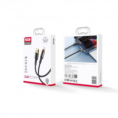 XO NB229 Lightning Cable 2,4A 1M Black