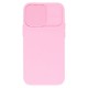 Apple iPhone 12 Pro Testa Camshield Silicone Light Pink