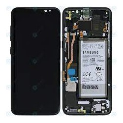 Samsung Galaxy S8 Lcd+Touch+Frame+Battery Black ORIGINAL