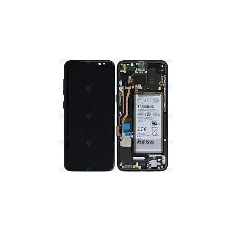Samsung Galaxy S8 Lcd+Touch+Frame+Battery Black ORIGINAL