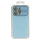 Apple iPhone 13 Pro Soft Silicone Lens Light Blue