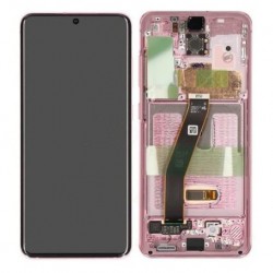 Samsung Galaxy S20 Lcd+Touch Screen+Frame Cloud Pink ORIGINAL