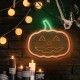 Neon PLEXI LED PUMPKIN WITH STEM Orange Green NNE13 Neolia