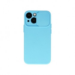 Apple iPhone 15 Testa Camshield Silicone Light Blue
