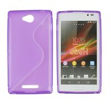 Silicone S-Line Sony Xperia C purple