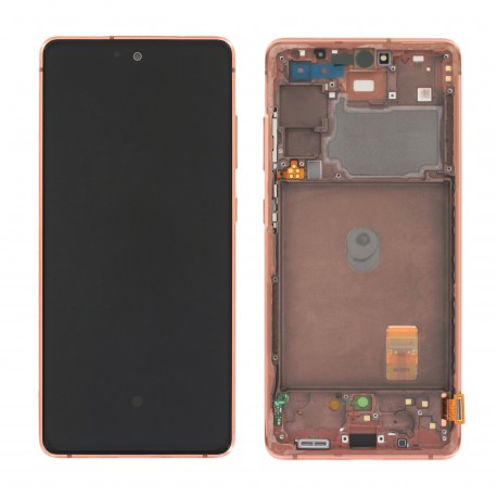 Samsung Galaxy S20 FE 5G Lcd+Touch Screen+Frame Cloud Orange ORIGINAL
