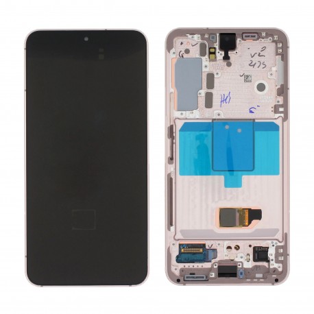Samsung Galaxy S22 5G Lcd+Touch Screen+Frame Pink Gold ORIGINAL