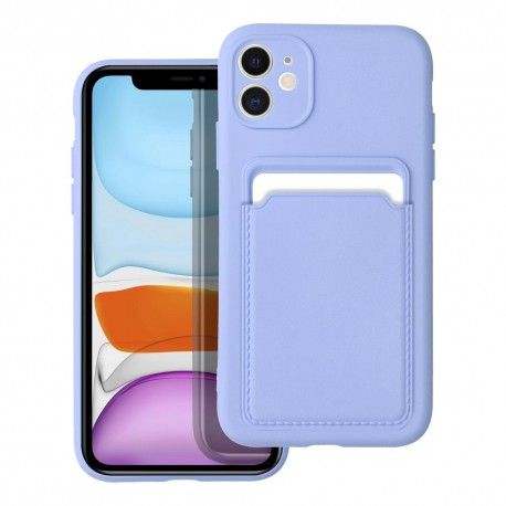 Apple iPhone 11 Card Cover Silicone Violet