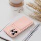 Apple iPhone 11 Card Cover Silicone Pink