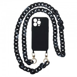 Universal long Chain for Phones Mottled Black
