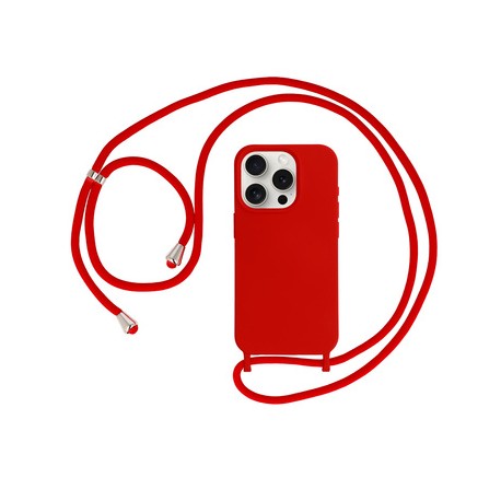 Apple iPhone 15 Testa Strap Silicone Design 1 Red