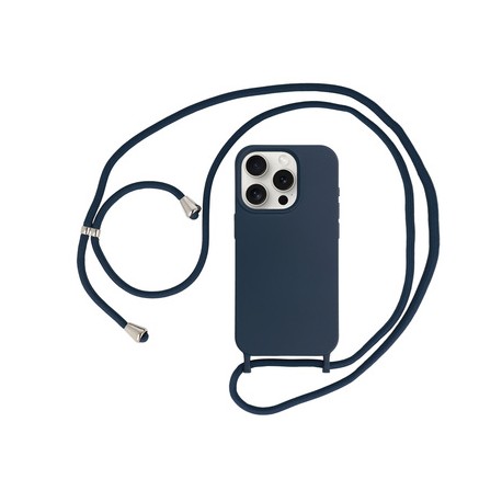 Apple iPhone 15 Testa Strap Silicone Design 1 Navy