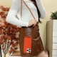 Apple iPhone 15 Testa Strap Silicone Design 1 Orange