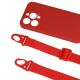 Apple iPhone 15 Testa Strap Silicone Design 2 Red