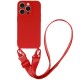 Apple iPhone 12 Testa Strap Silicone Design 2 Red
