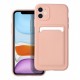Apple iPhone 15 Card Silicone Pink