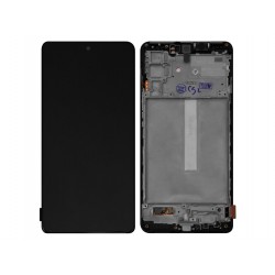 Samsung Galaxy M52 Lcd+Touch+Frame Black ORIGINAL