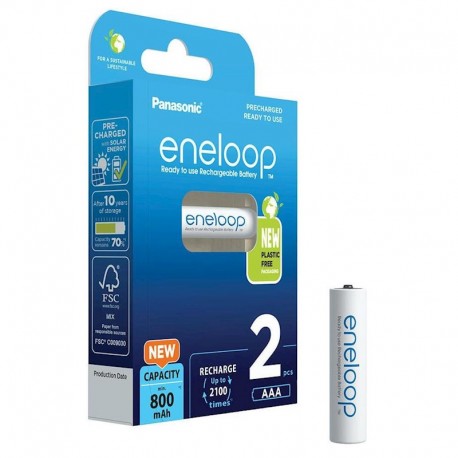 Panasonic Eneloop AAA Eπαναφορτιζόμενη Μπαταρία 800mAh (2τεμ.)