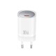 XO CE20 Travel Adapter+Type-C To Type-C Cable 30W White