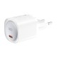 XO CE20 Travel Adapter+Type-C To Type-C Cable 30W White