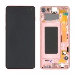 Samsung Galaxy S10 Plus Lcd+Touch Screen+Frame Flamingo Pink ORIGINAL