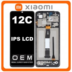 Xiaomi Redmi 12C Lcd+Touch Screen+Frame Black GRADE A