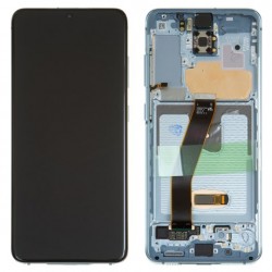 Samsung Galaxy S20 Lcd+Touch Screen+Frame (No Front Camera) Cloud Blue ORIGINAL