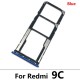 Xiaomi Redmi 9A/ 9C Sim Card Tray Blue ORIGINAL