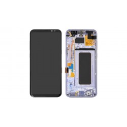 Samsung Galaxy S8 Lcd+Touch+Frame+Battery Silver ORIGINAL