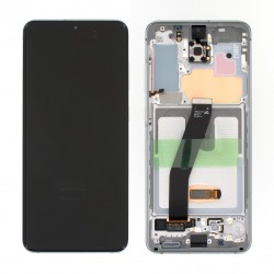 Samsung Galaxy S20 Lcd+Touch Screen+Frame White (No Front Camera) ORIGINAL