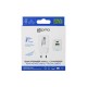 Prio Type-C Wall Adapter 45W PD PPS Fast Charger+QC 3.0 USB A White