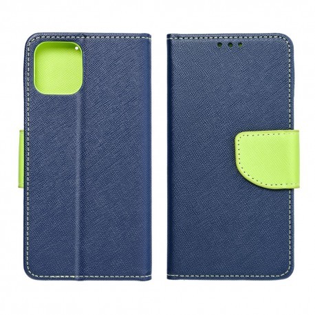 Apple iPhone 12 / 12 Pro Testa Fancy Case Navy /Lime