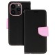 Apple iPhone 12 / 12 Pro Testa Fancy Case Black Pink