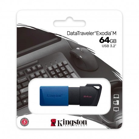 Kingston Pendrive 64GB Exodia M DTXM blue