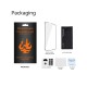 Apple iPhone 16 Tempered Glass Metal Frame Black