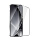 Apple iPhone 16 Tempered Glass Metal Frame Black