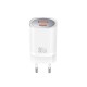 XO CE21 PD Wall Adapter Charger 30W Usb+Usb-C White