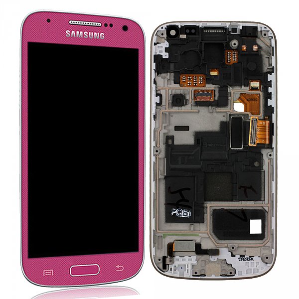 Samsung i9195 Front+Lcd+Touch Screen pink ORIGINAL