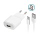 Forever TC-011Usb 2A Wall Adapter Charger+Micro Usb Cable White