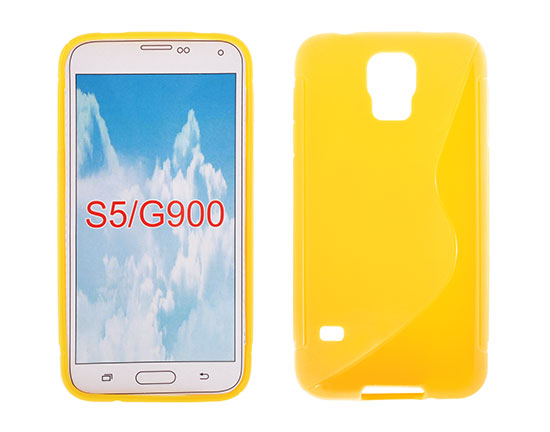 Silicone S-Line Samsung Galaxy S5/G900 yellow