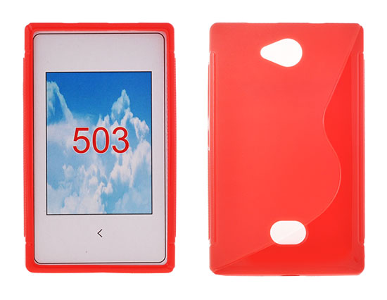 Silicone S-Line Nokia Asha 503 red