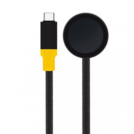 Apple Watch 1/2/3/4/5/6/SE/7/8/9/Ultra/Ultra 2 Tactical Recce 3:20 Usb-C Charging Cable 1m Black/Yellow